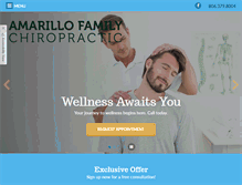 Tablet Screenshot of amarillofamilychiropractic.com